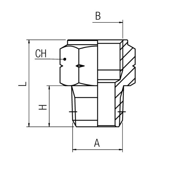 Адаптор - нипел BSPP - NPT