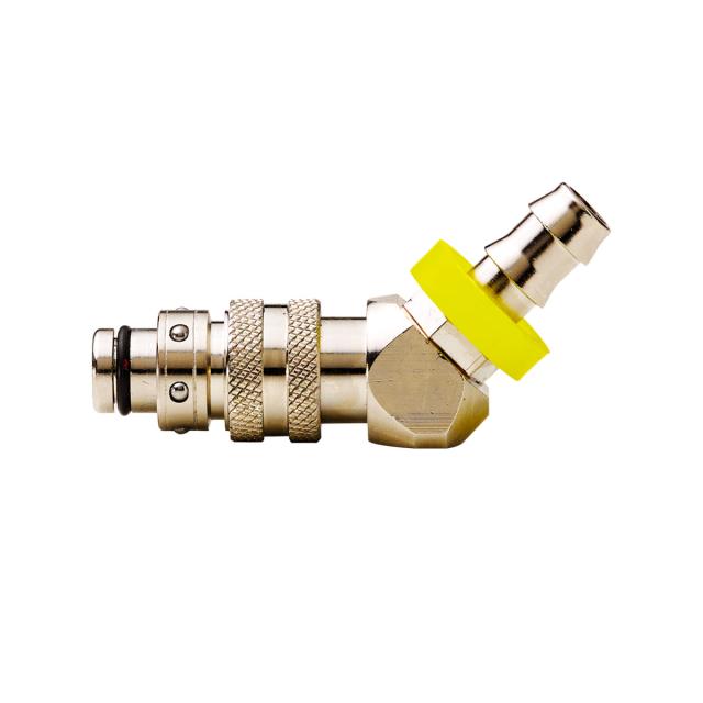 Бърза връзка, 45° Push Lock с накрайник за маркуч
